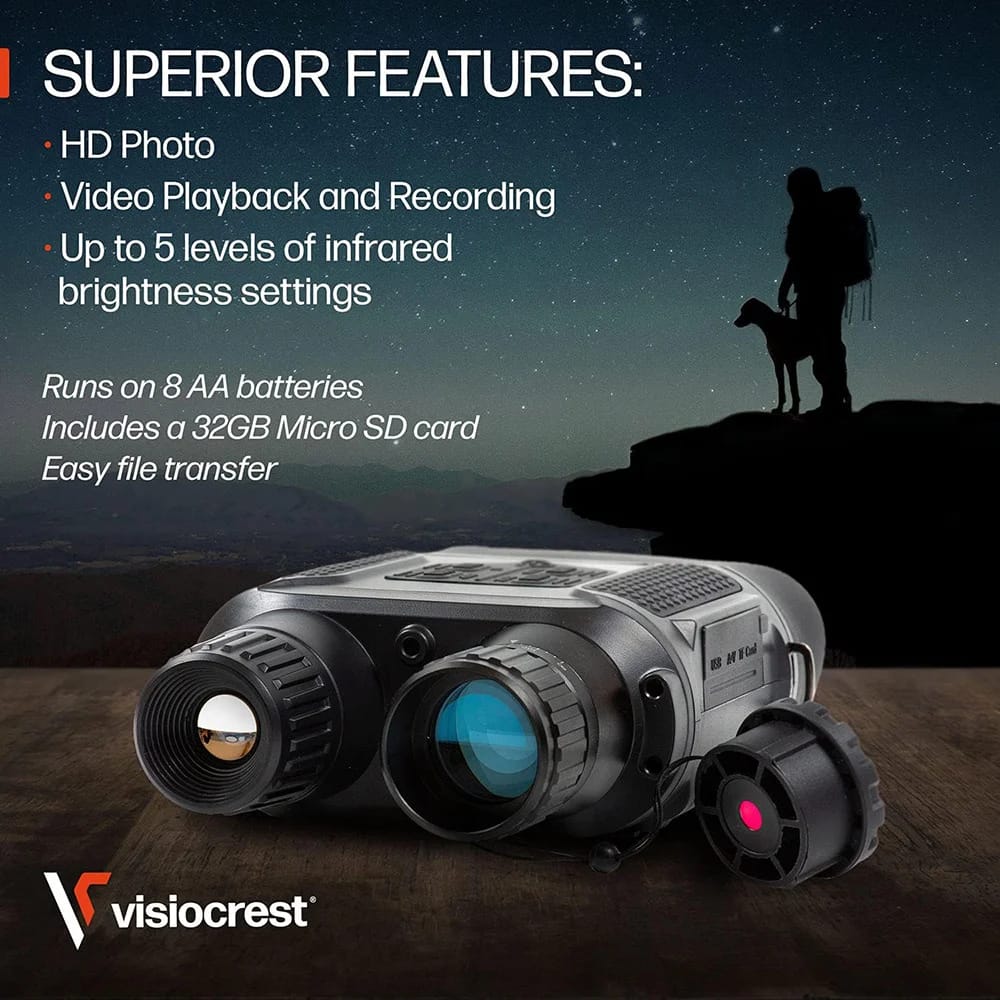 Visiocrest Night Vision Goggles, Black