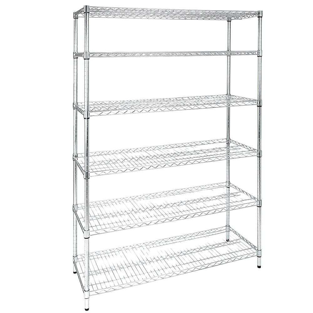 Method Storage Systems 6-Tier Heavy-Duty Adjustable Wire Shelving