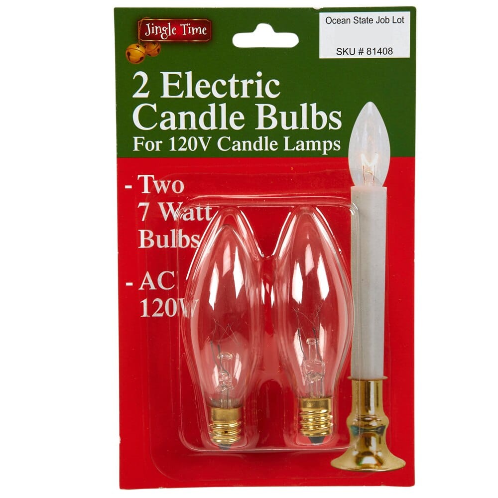 Jingle Time Candolier Replacement Candle Light Bulbs