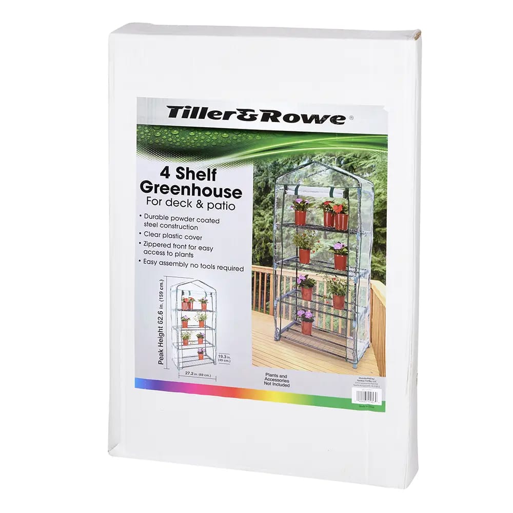 Tiller & Rowe 4 Shelf Greenhouse