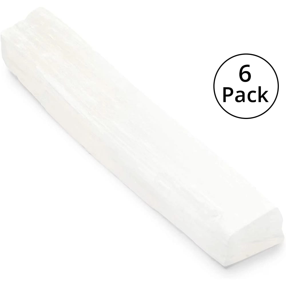 WellBrite 6"-8" Selenite Wand, 6 Pack