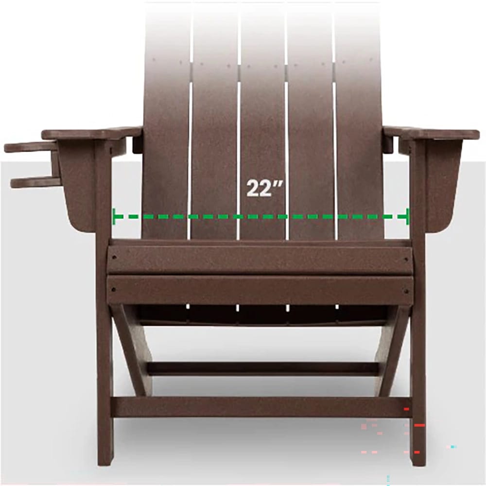 Durapatio Heavy Duty Adirondack Chair, White