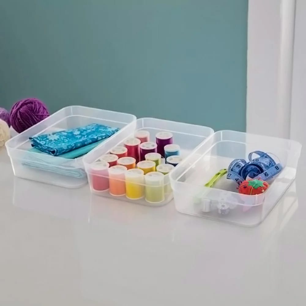 Sterilite Large Storage Trays, 3 Count