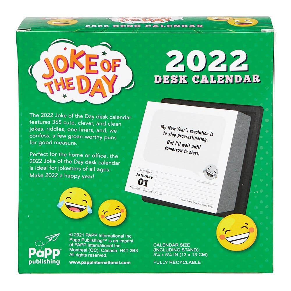 2022 Page-A-Day Assorted Desk Calendars, 5" x 5"