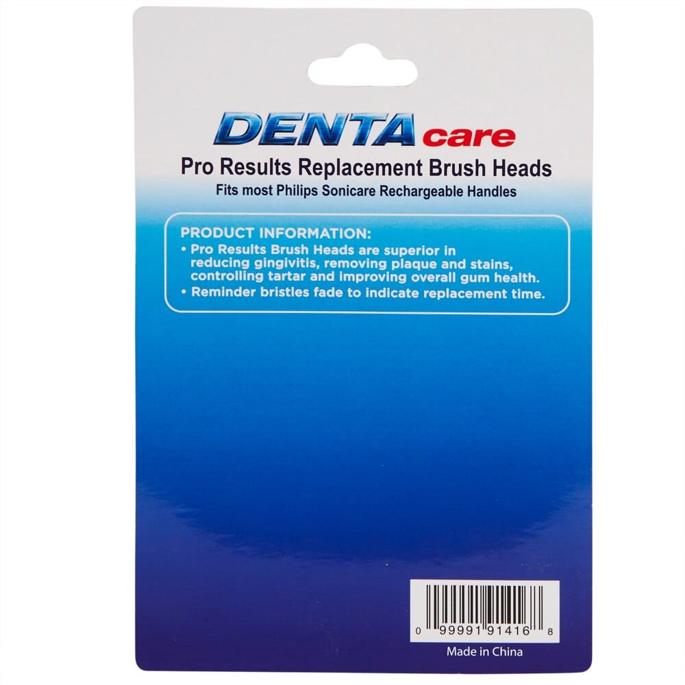 Dentacare Pro Results Replacement Brush Heads, 4 Count