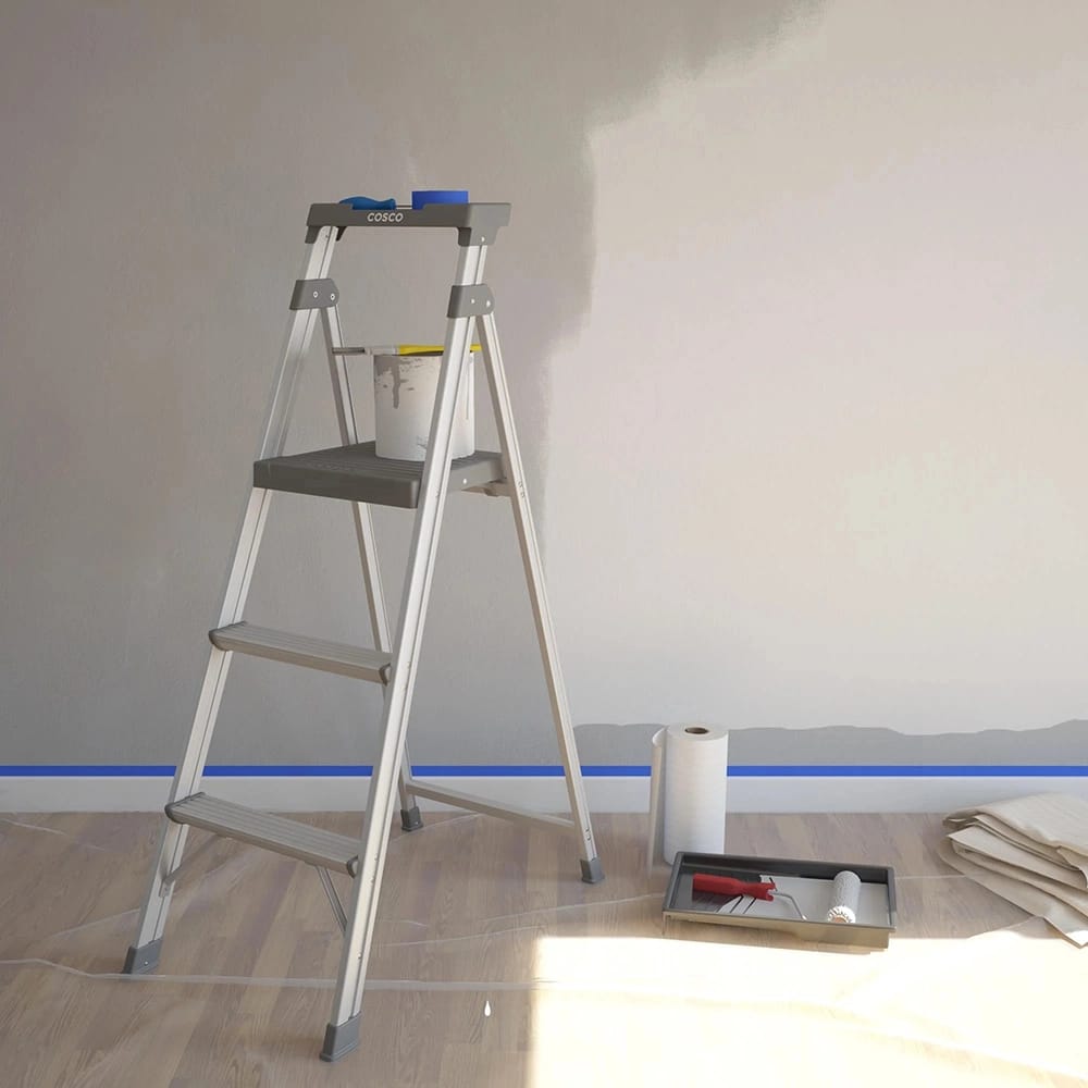 Cosco 3-Step Aluminum Folding Ladder