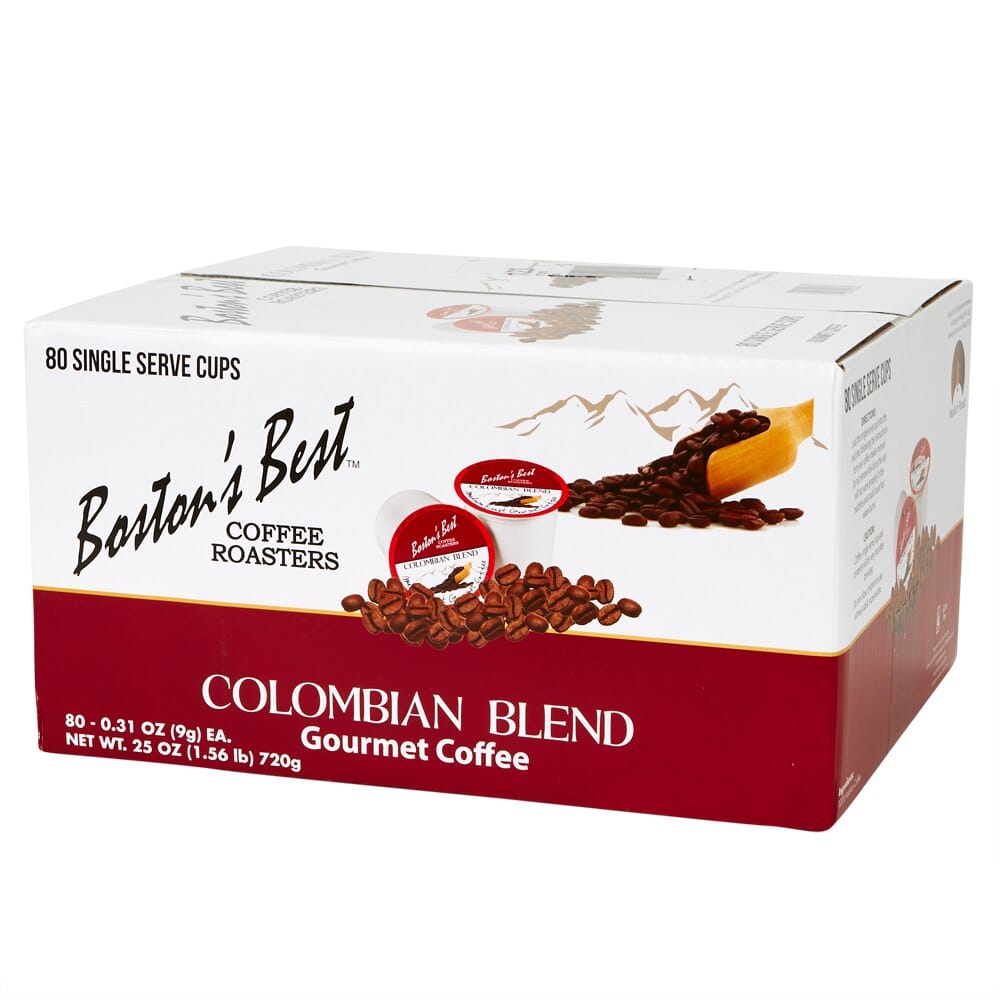 Boston's Best Colombian Blend Gourmet Coffee Cups, 80 Count