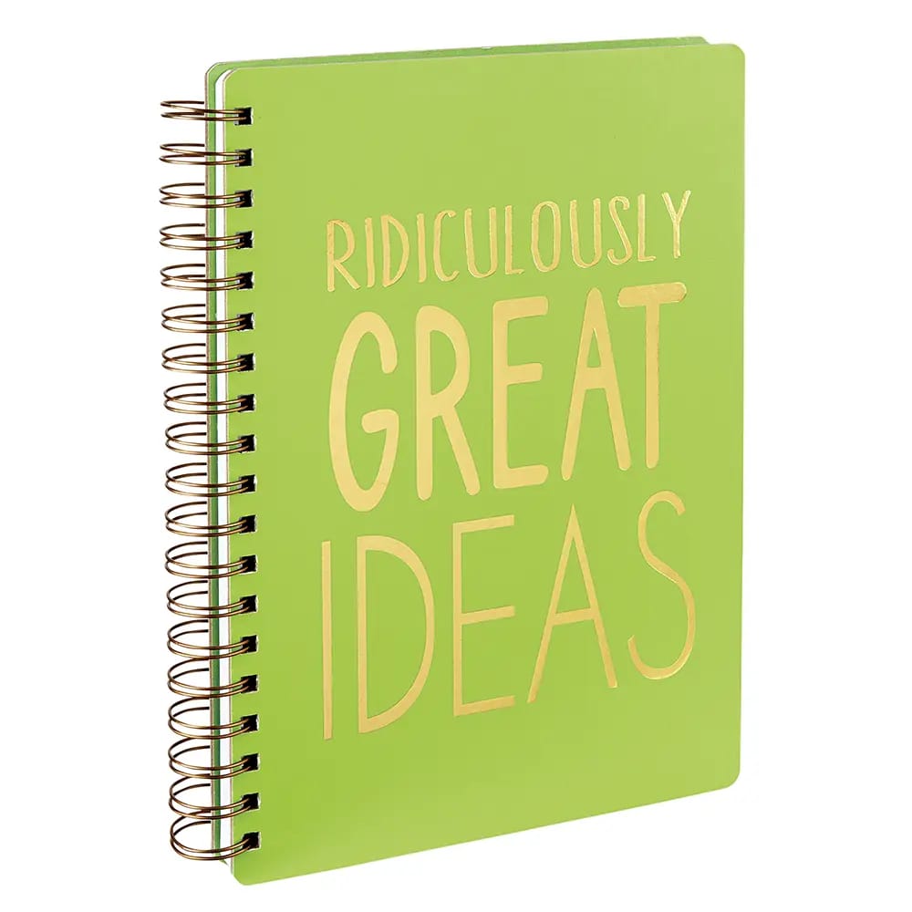 Twin Wire Great Ideas Notebook, Green