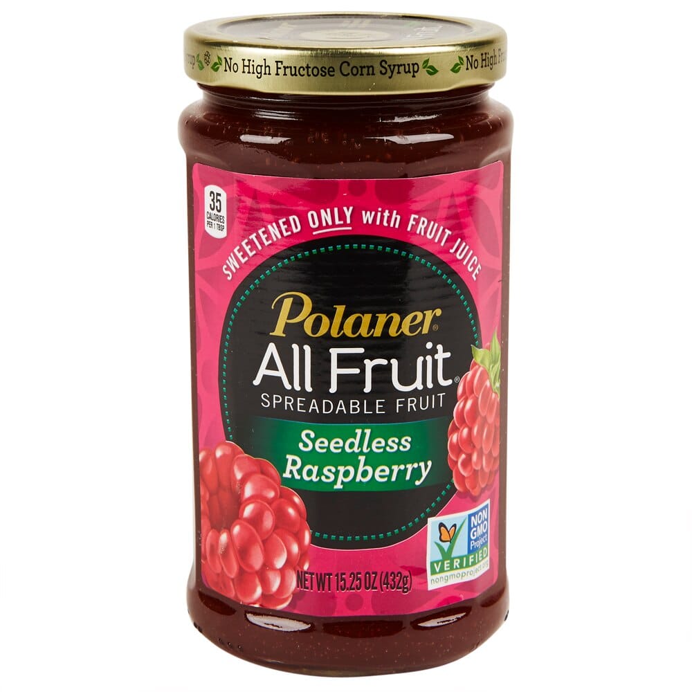 Polaner Seedless Raspberry All Fruit Preserve, 15.25 oz