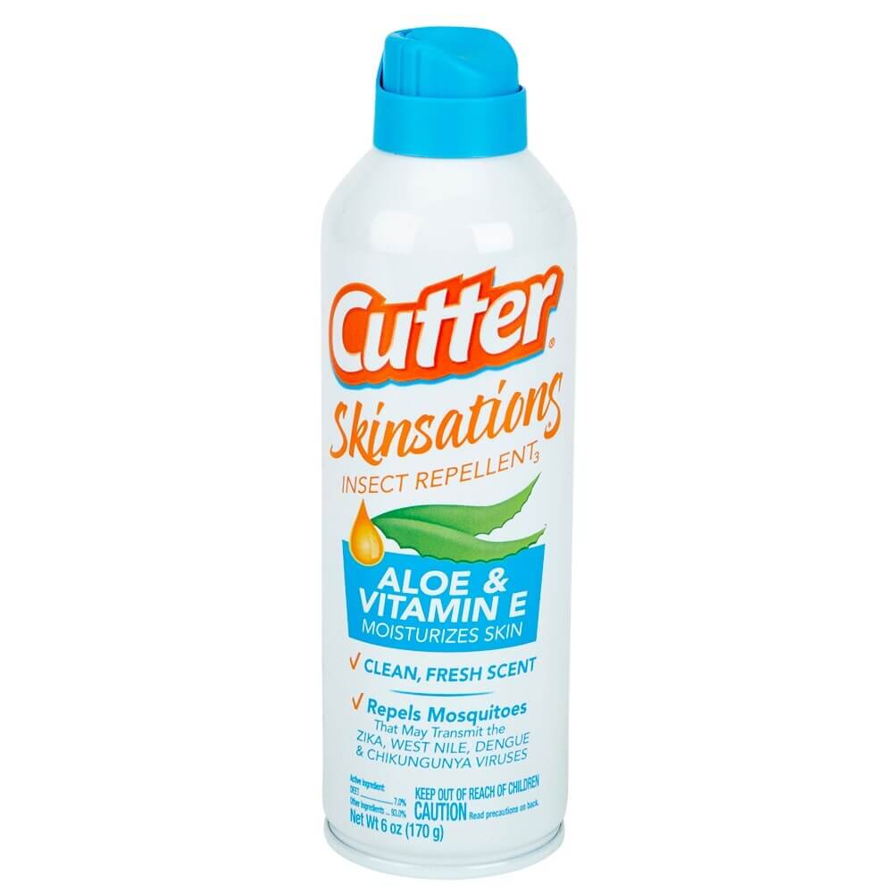 Cutter Skinsations Insect Repellent with Aloe and Vitamin E, 6 oz