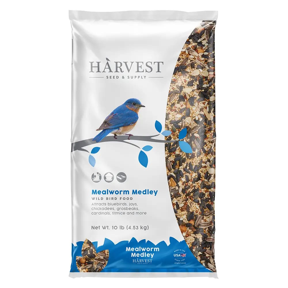 Harvest Seed & Supply Mealworm Medley Wild Bird Food, 10 lb.