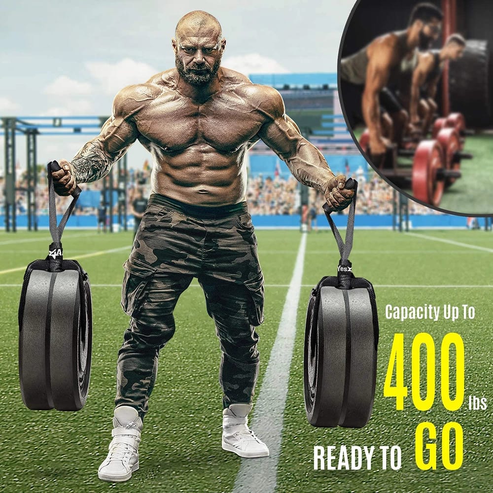 Yes4All Weightlifting Handle Straps With Non-Slip & Ergonomic Handle