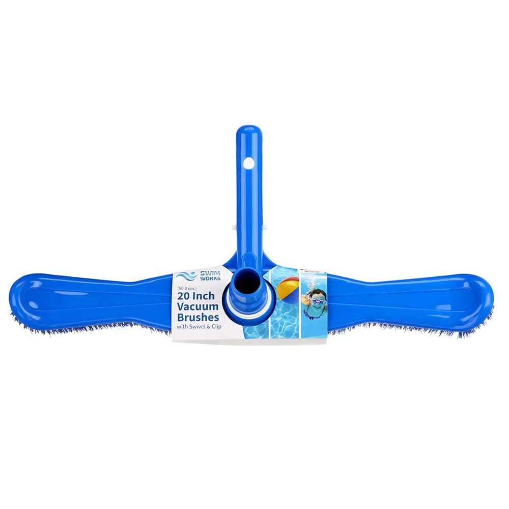 SwimWorks Vacuum Brush with Swivel Cuff and Easy-Clip Handle
