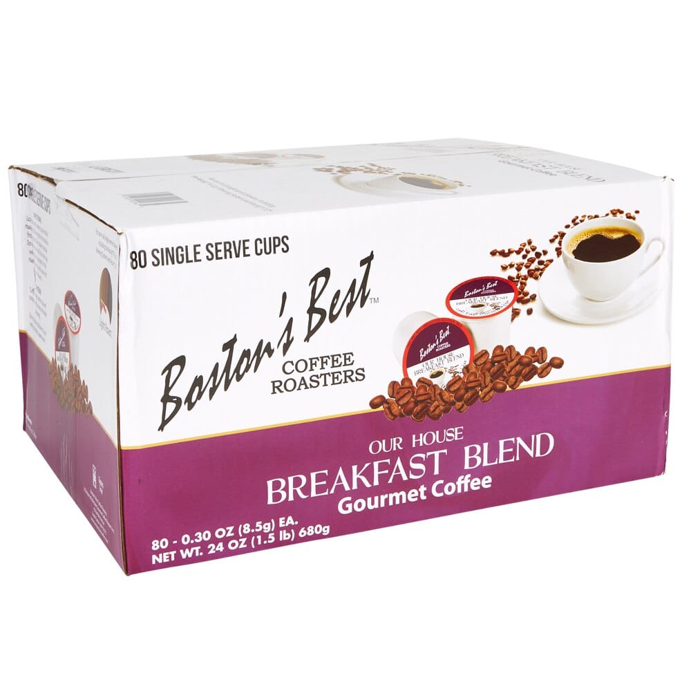 Boston's Best Light Roast Our House Breakfast Blend Gourmet Coffee Cups, 80 Count