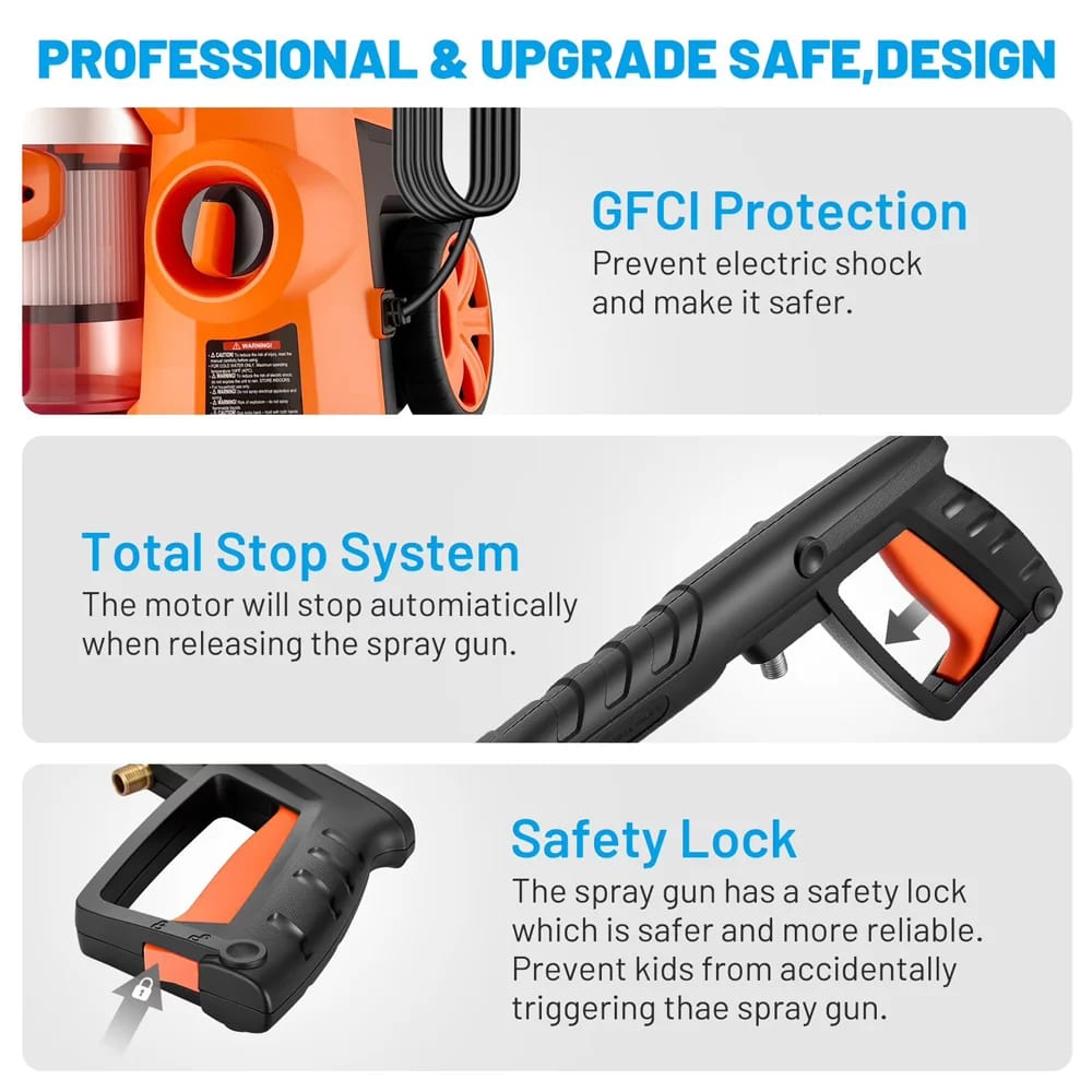 4-In-1 Electric Power Washer & Vacuum Cleaner