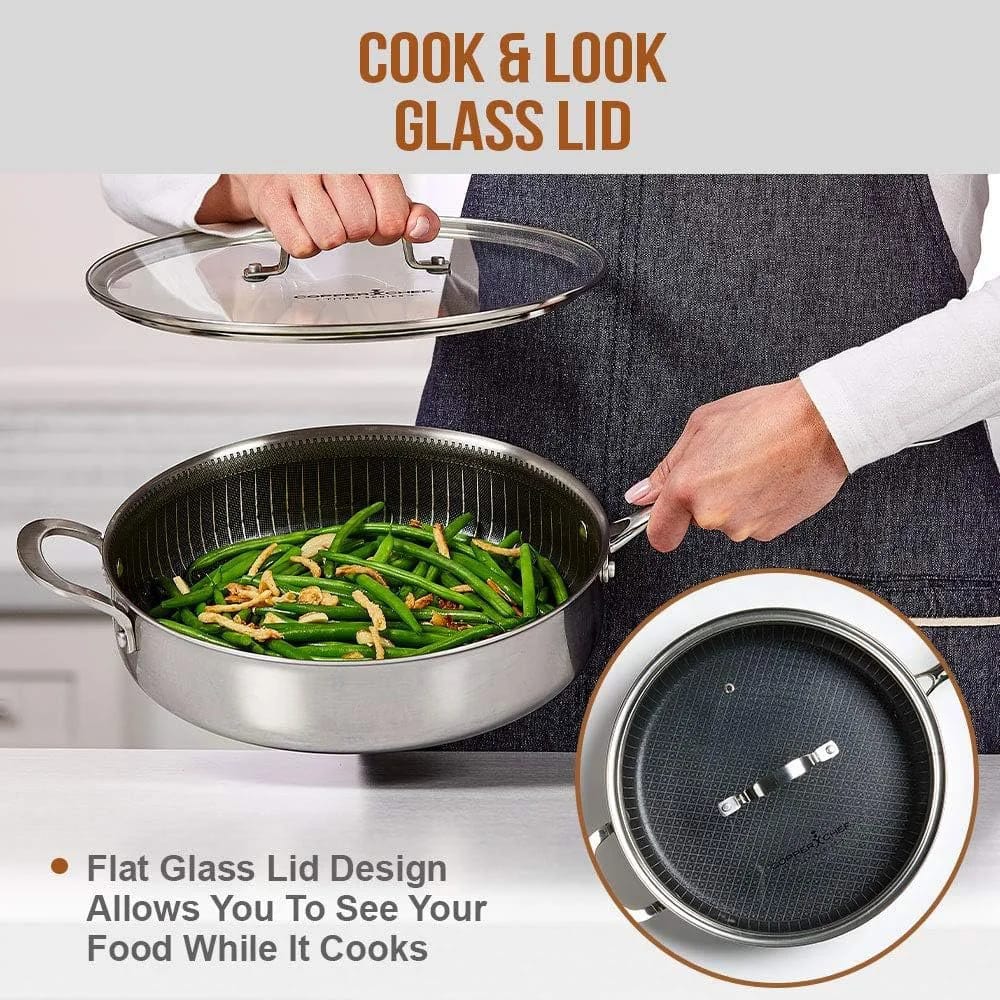 Copper Chef Titan 9.5" Stainless Steel Pan 6-Piece Cookware Set