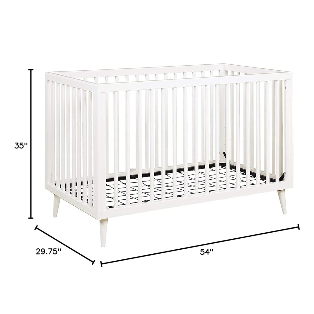 Novogratz 3-in-1 Convertible Crib, White