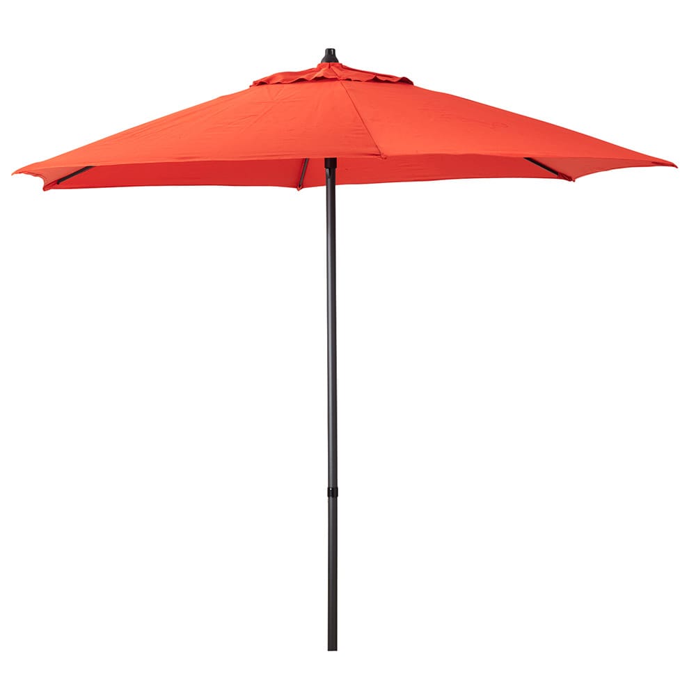 7.5' Push-Up Lift Market Umbrella, Red