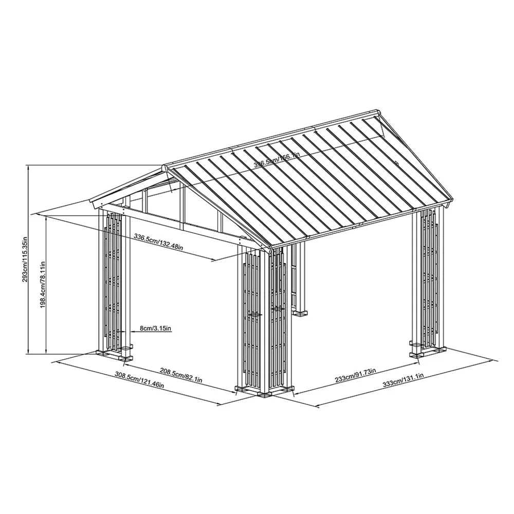 Portsmouth 11' x 13' Hardtop Gazebo