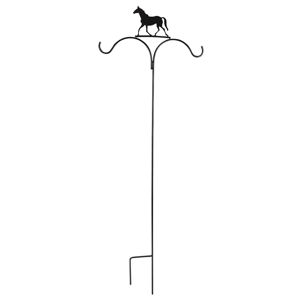 Wrought Iron Double Shepherd Hook , 74"