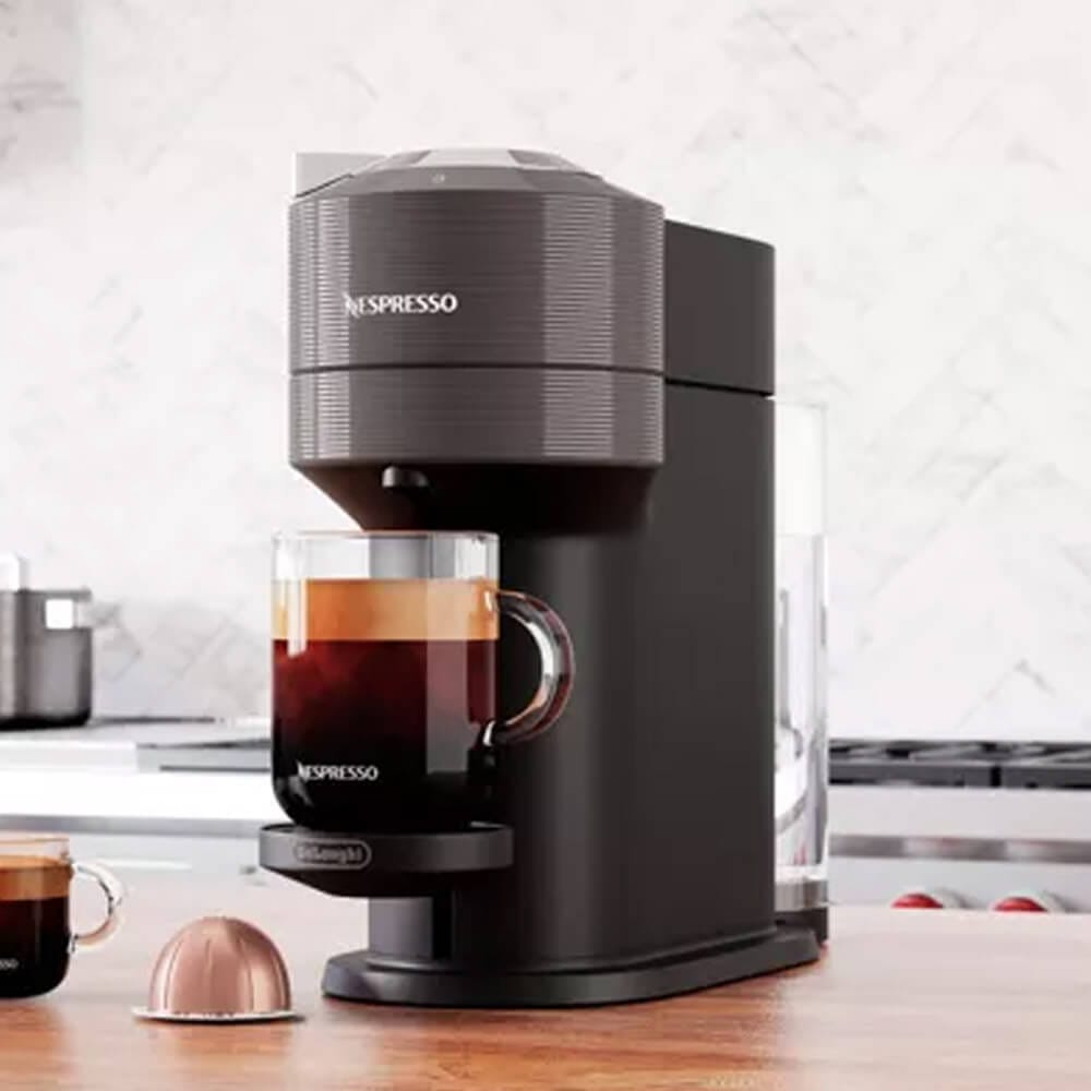 Nespresso Vertuo Next Coffee and Espresso Machine by De'Longhi, Gray (Factory Refurbished)