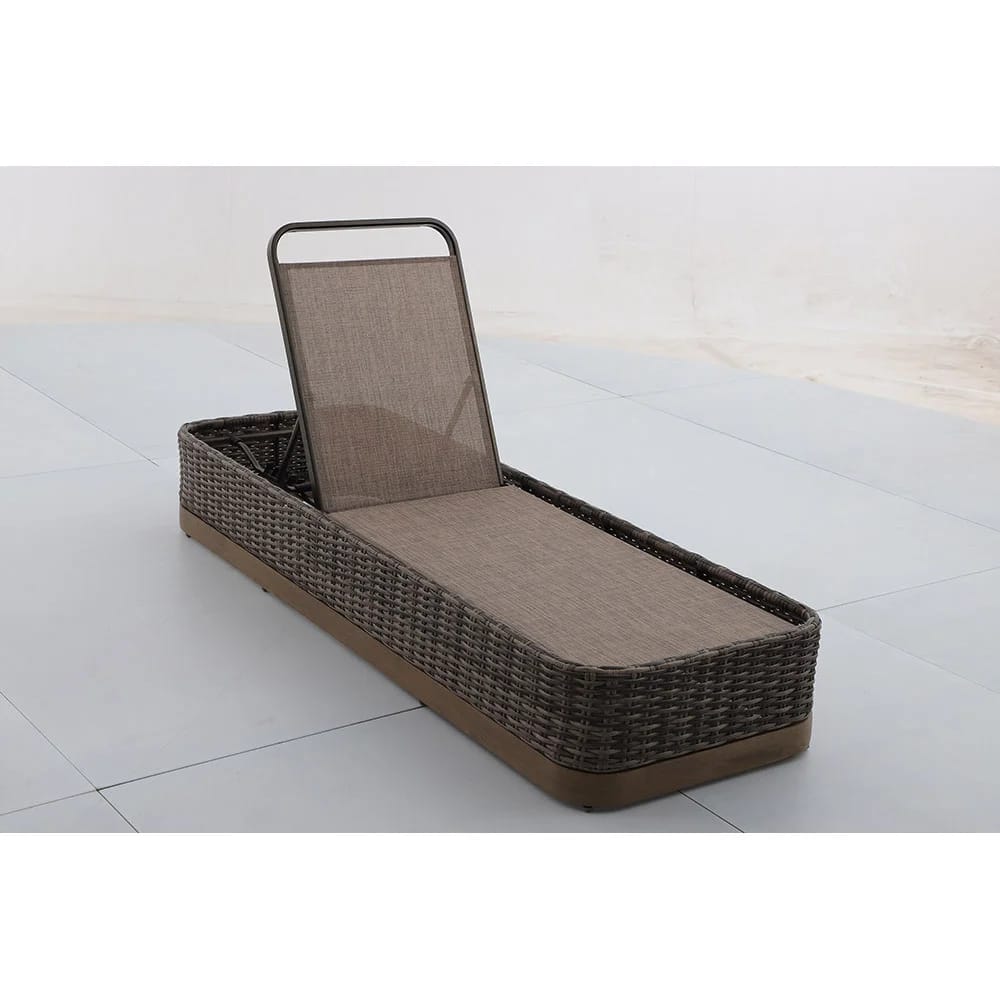 Home Decorators Collection Avondale Resin Wicker Chaise, Brown