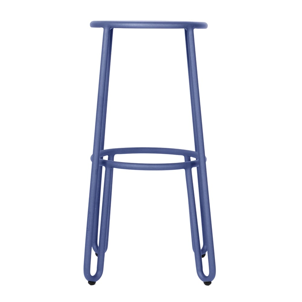 Maiori Aluminum Huggy Stackable Patio Bar Stool, Aube, 2 Pack