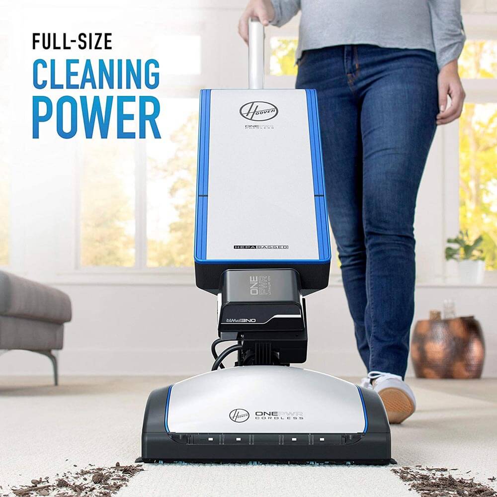 Hoover ONEPWR HEPA+ Cordless Bagged Upright Vacuum