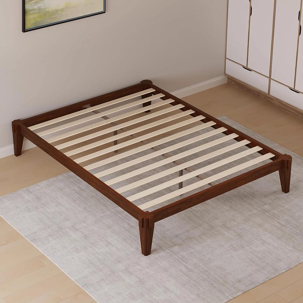 Bme Chalipa 14" Queen Bed Frame, Walnut