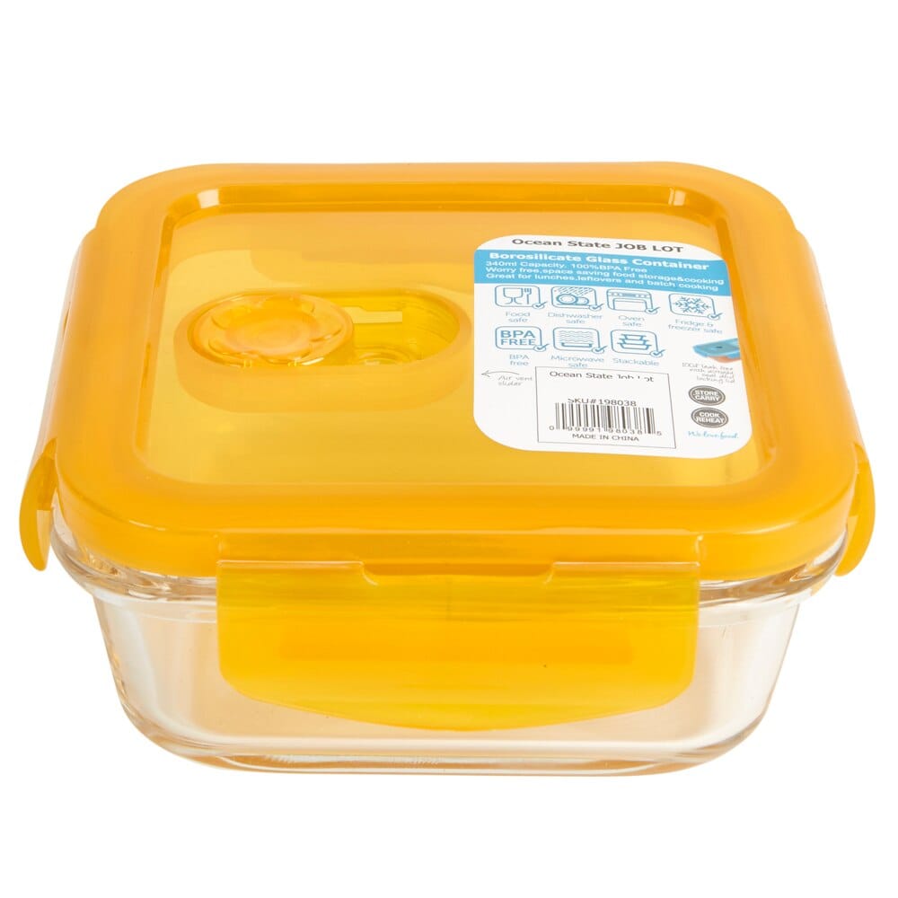 Glass Food Storage Container, 11.49 oz