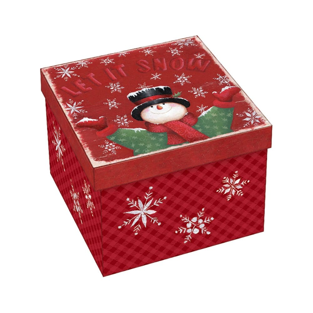 X-Large Square Christmas Gift Box, 6.13"