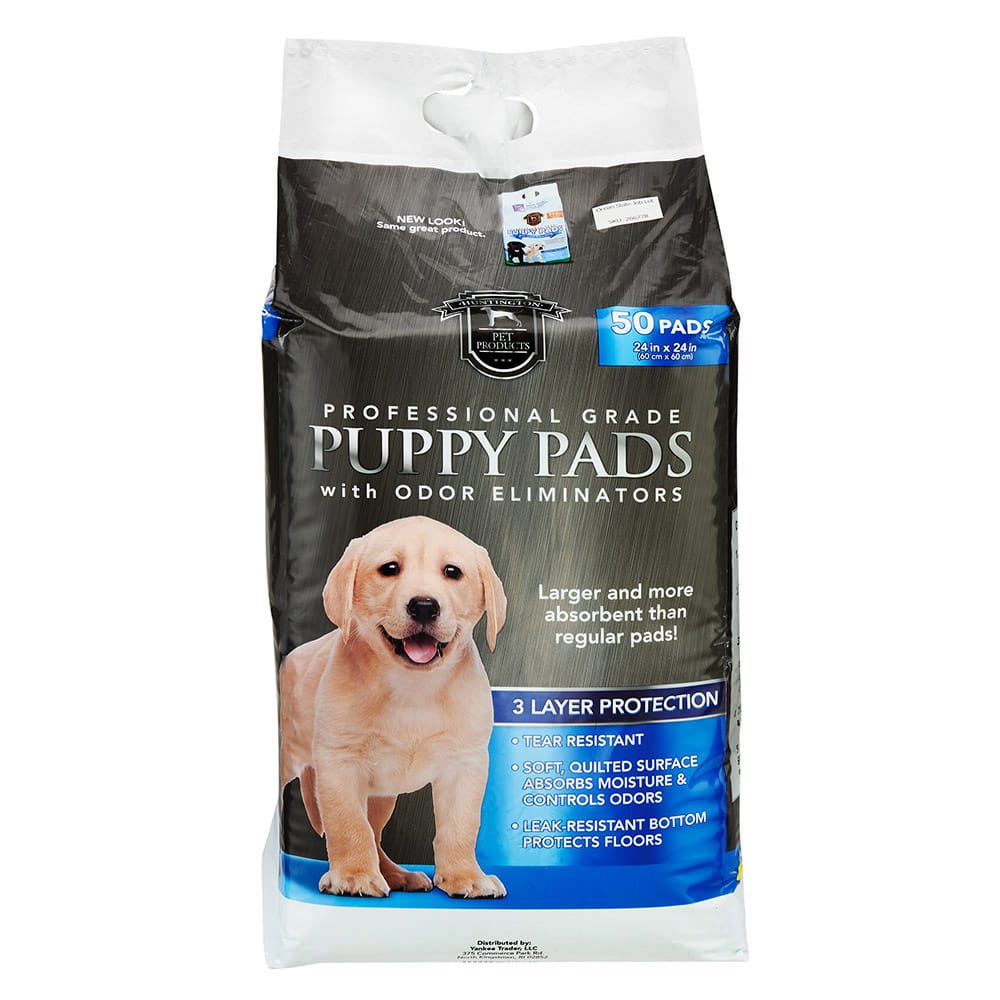 24"x24" Puppy Pads with Odor Eliminators, 50 Count