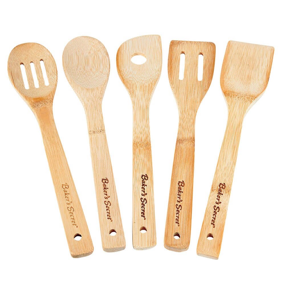 Baker's Secret Bamboo Kitchen Tool Set, 5 Piece