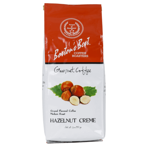 Boston's Best Medium Roast Hazelnut Creme Flavored Ground Gourmet Coffee, 12 oz
