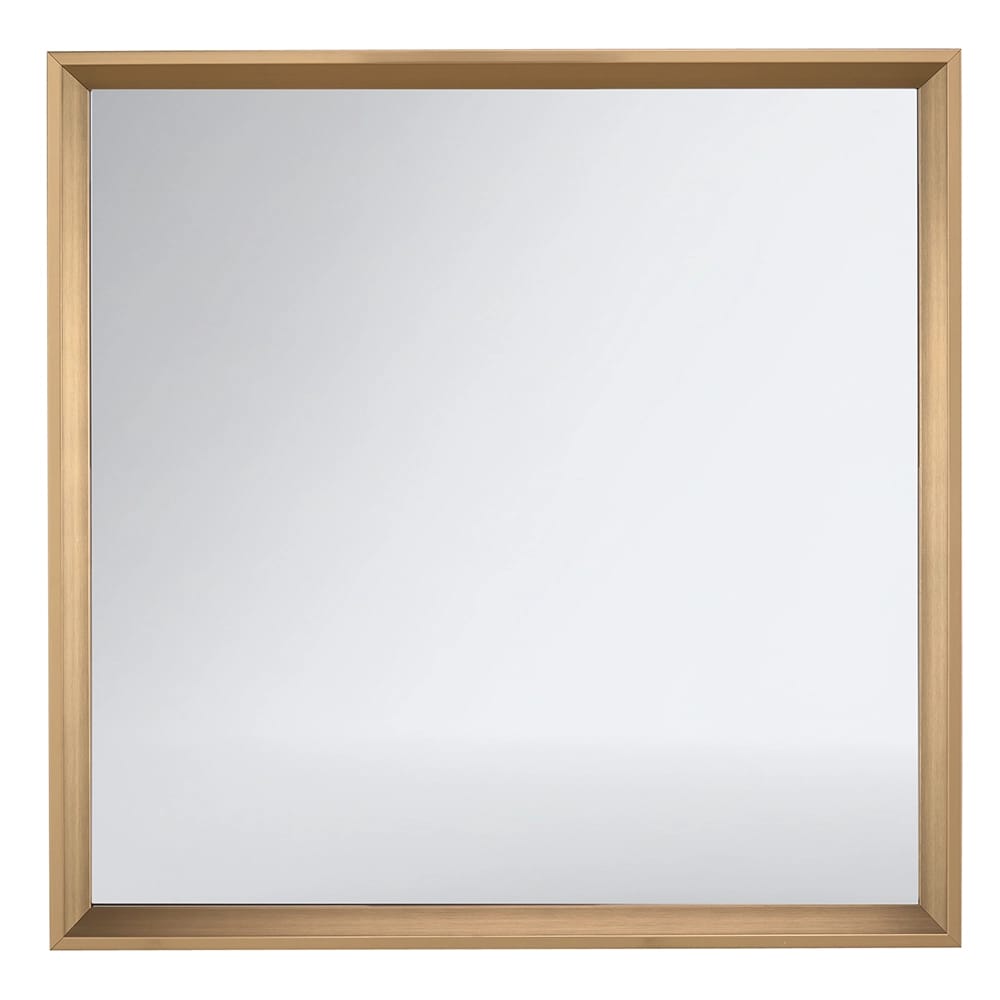 Hamilton Hills Squared Mirror, Brown, 25.5" x 25.5"