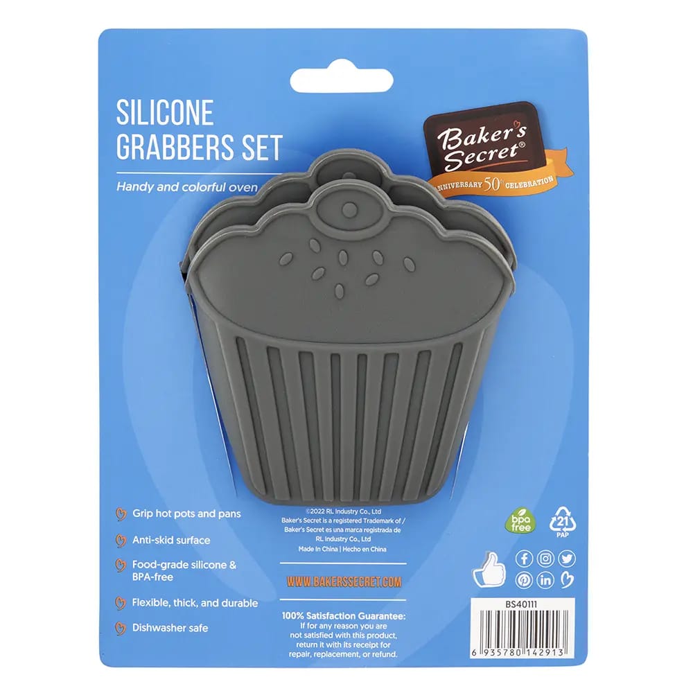 Baker's Secret Silicone Grabber Set, 2 Piece