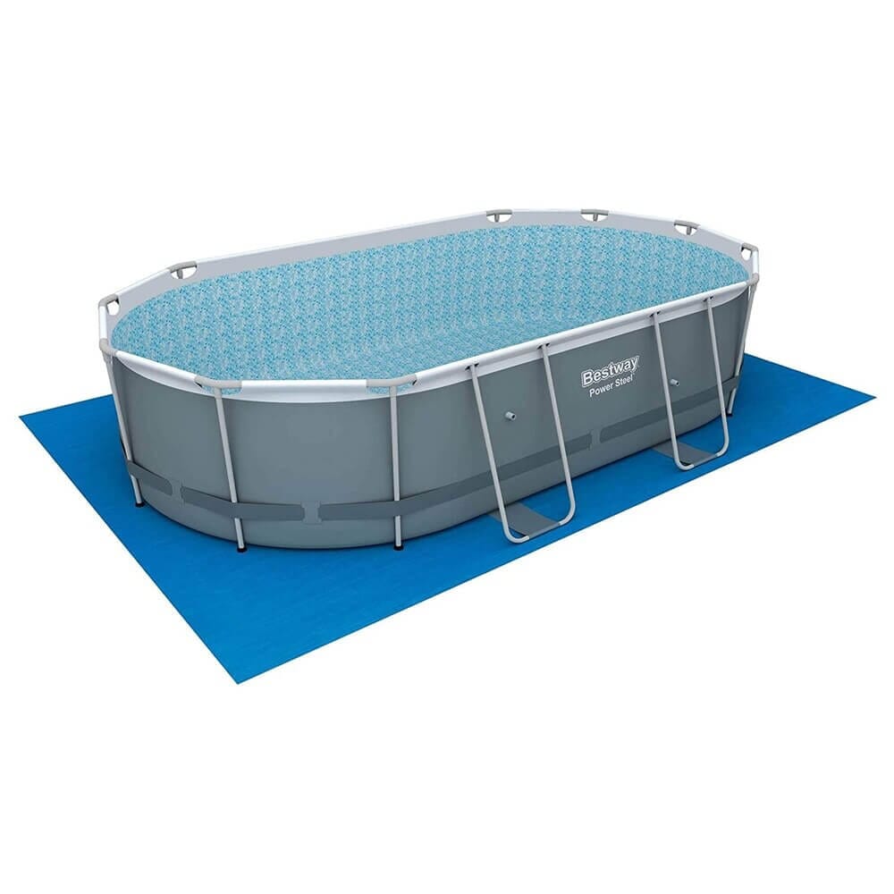 Bestway 16' Above Ground Power Steel Oval Pool Set