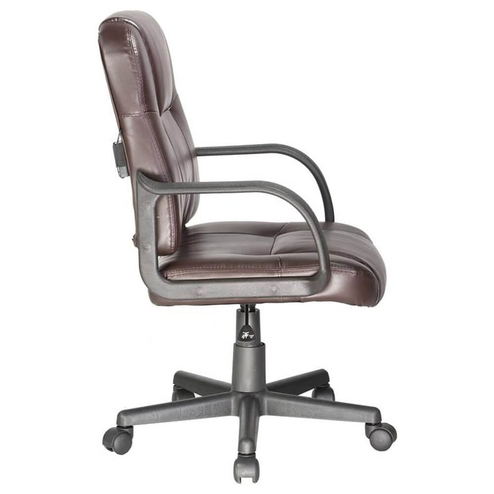 Relaxzen Leather Mid-Back Chair with 2-Motor Massage