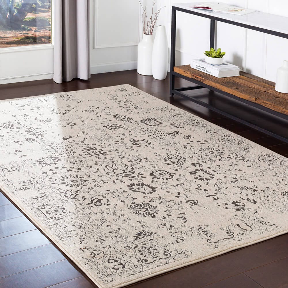 Surya Bahar 7'10" x 10'2" Area Rug, Ivory/Gray