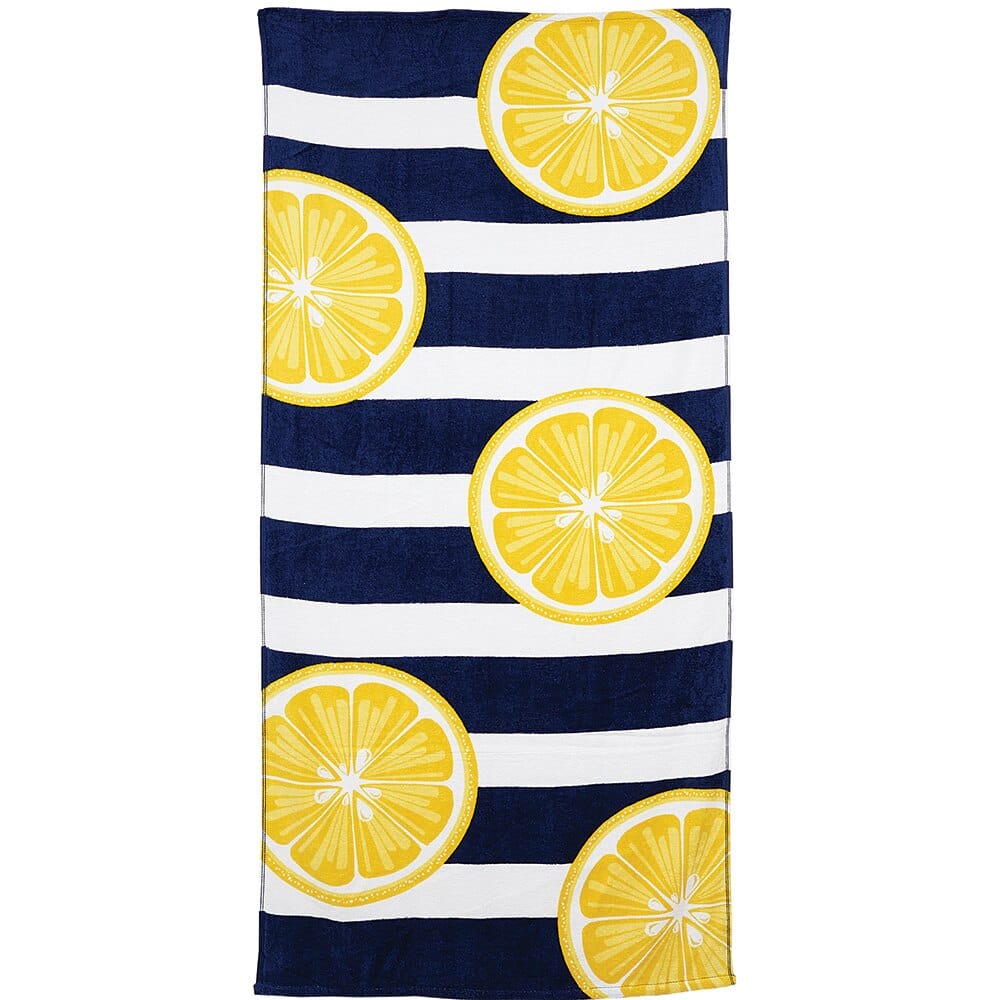 Cotton Printed Kids Beach Towel, 30" x 60"