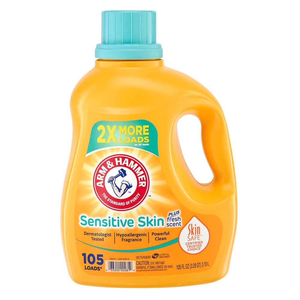 Arm & Hammer Sensitive Skin Plus Fresh Scent Detergent, 105 oz