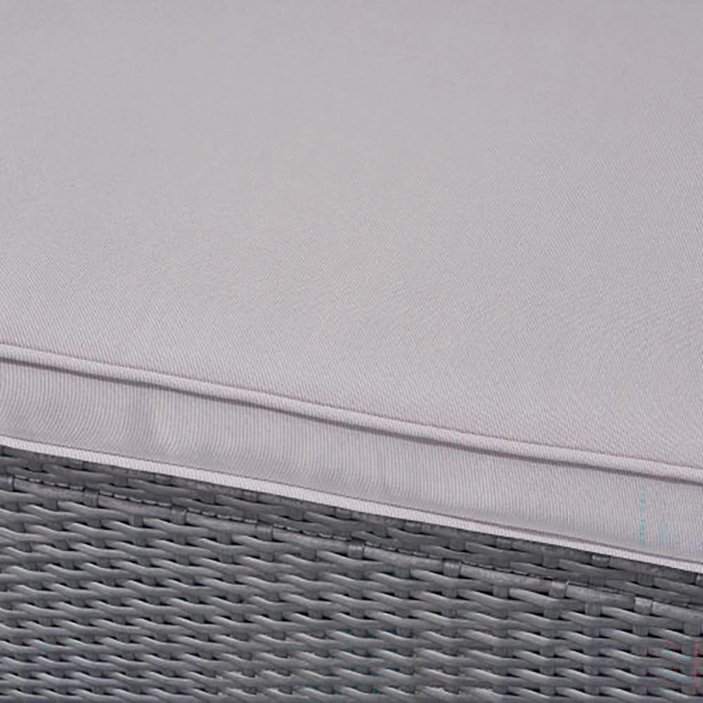 St Lucia 3-Seater Rattan Sofa, Gray