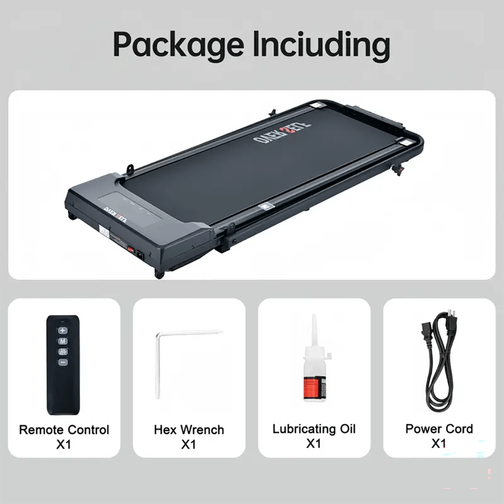 OVER SELF Folding Walking Treadmill Pad With Handle Bar