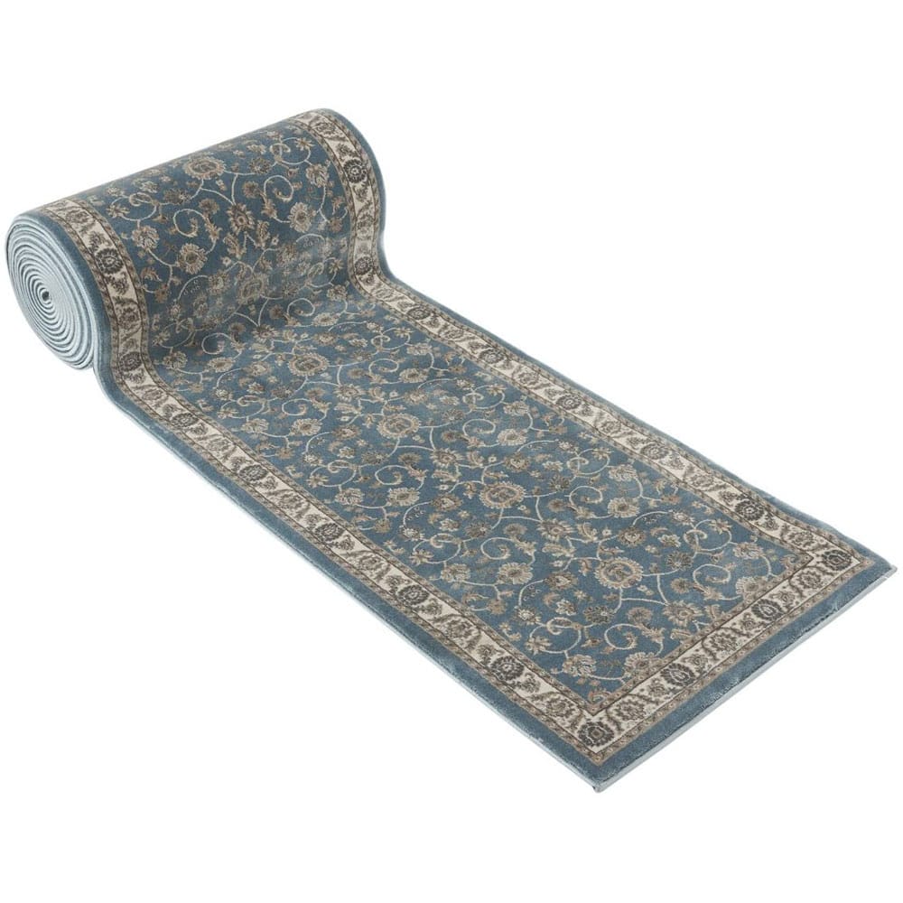 Bellevue Stair Runner, 26" x 25' , Bergama Blue