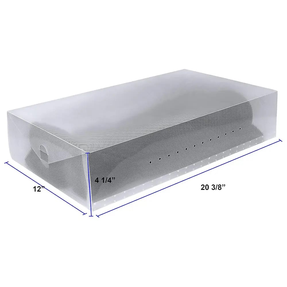 Greenco Clear Foldable Shoe Storage Boxes, 5 Pack