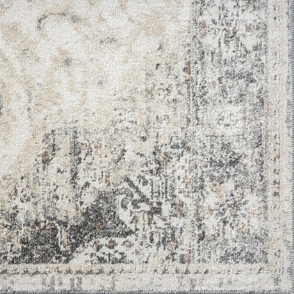 Euston 8'8" x 12'6" Modern Area Rug, Silver