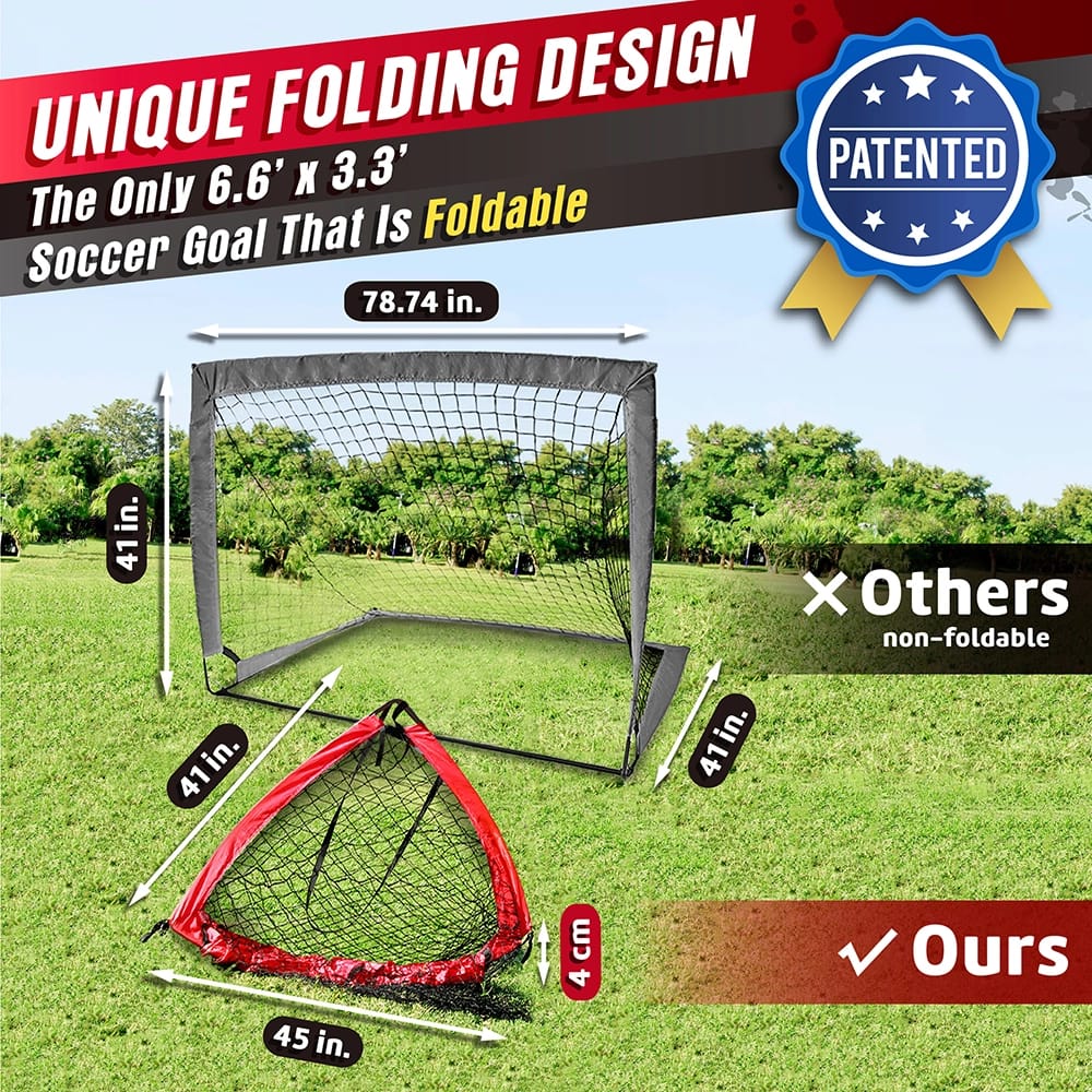NET PLAYZ 6.6' x 3.3' Portable Soccer Goal