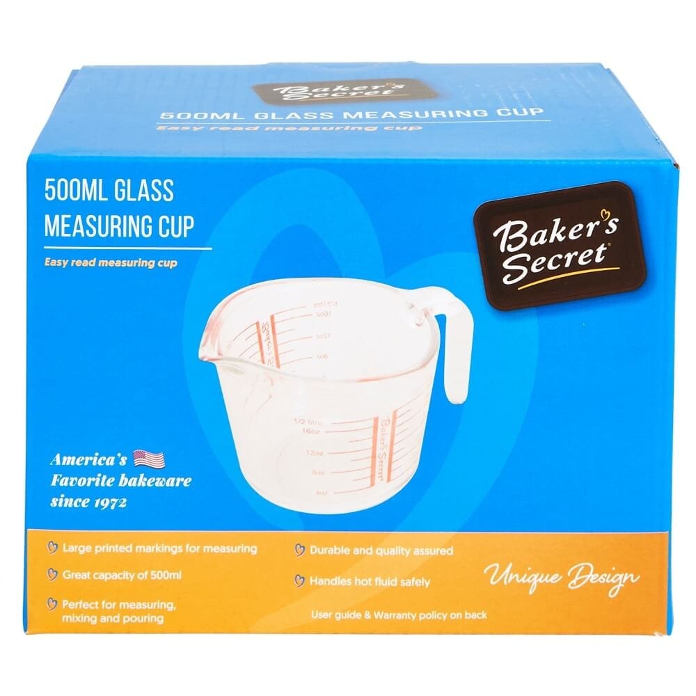 Baker's Secret Glass Measuring Cup, 500 ml