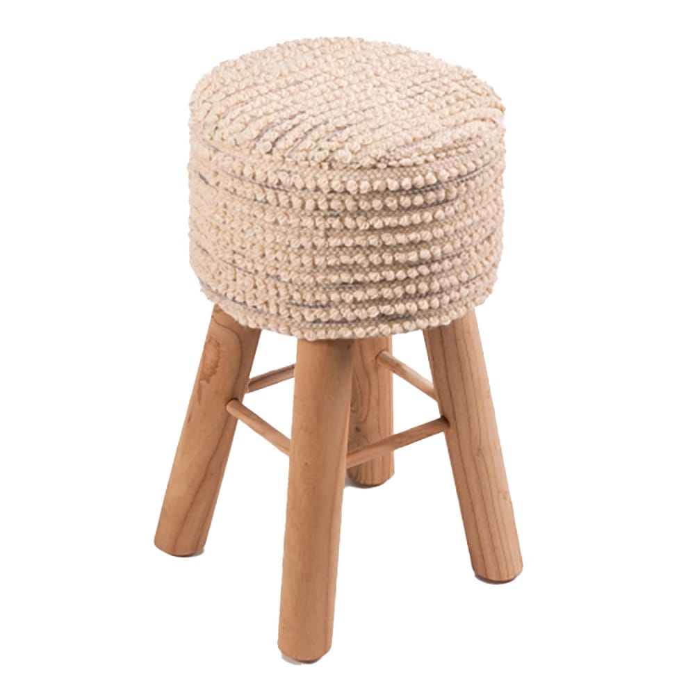 Albany Living 29" Upholstered Stool, Beige