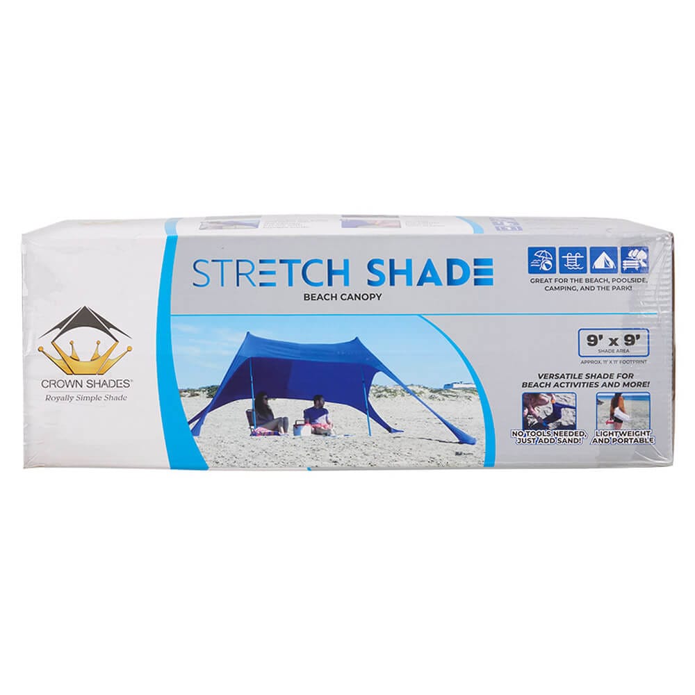 Crown Shades Stretch Shade Beach Canopy, 9' x 9'